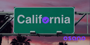 California Sign with a Checkmark