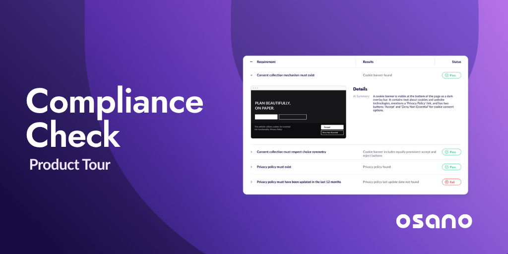 Featured image - product tour - compliance check