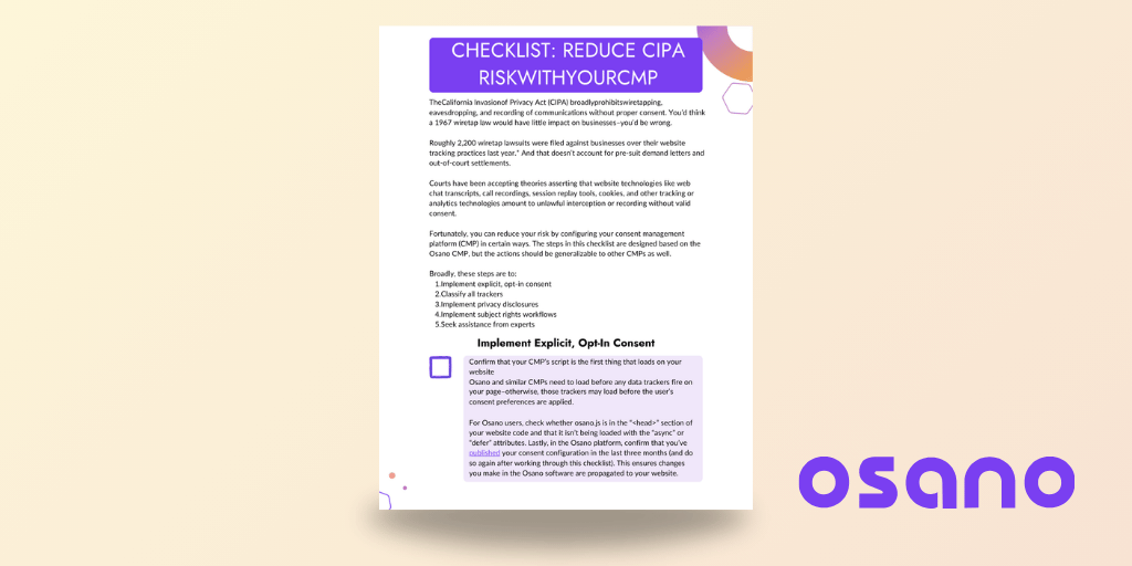 Resource Listing - CIPA Checklist