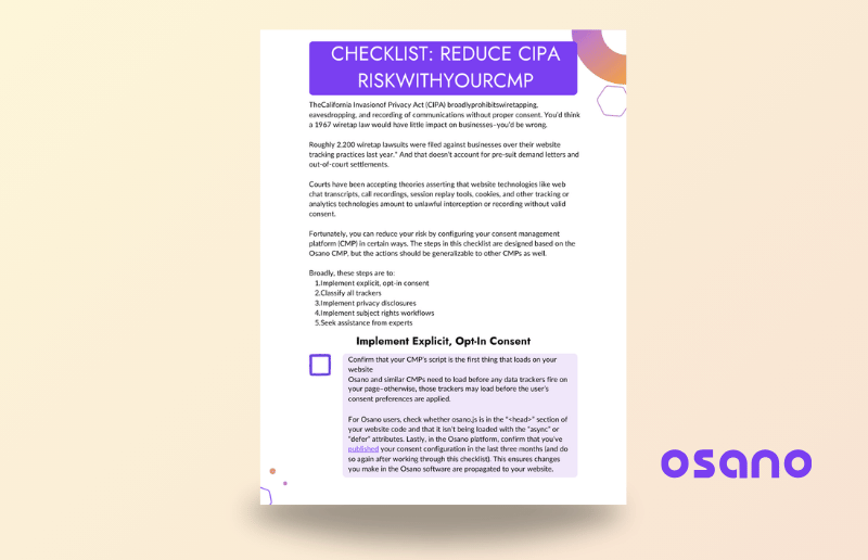 Resource hero - CIPA Checklist