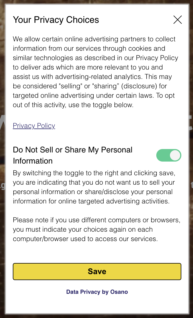 Osano CMP Support for 2023 US Privacy Laws | Osano