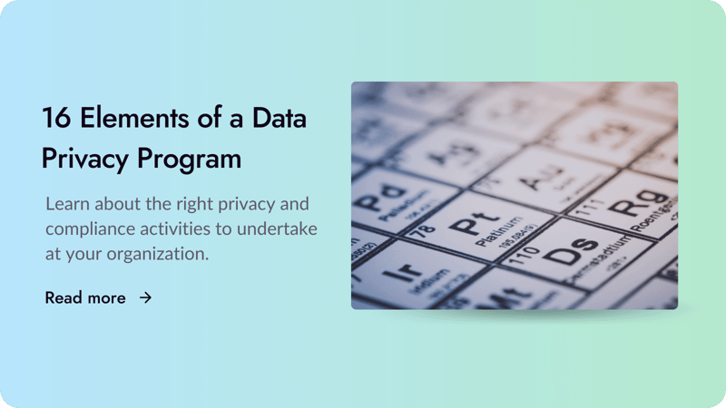 16 Elements of a Data Privacy Program