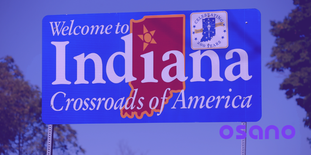 welcome to Indiana road sign