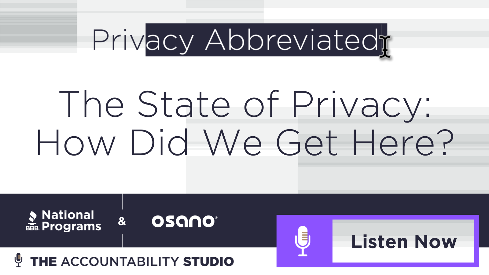 Listen to the Privacy Abbreviated podcast
