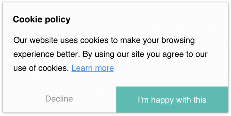 Opt-Out Cookie Consent